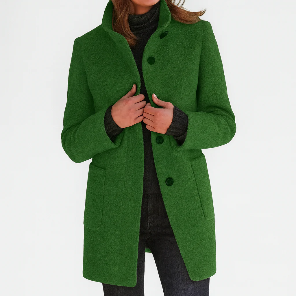 Éléonore | Manteau en laine à coupe midi