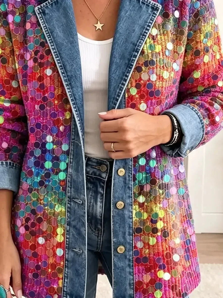 Eleanor | Veste Rétro à Sequins Brillants