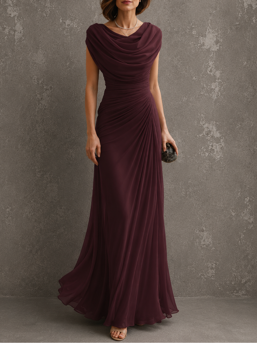 Jilliann | Robe Longue Fluide Élégante
