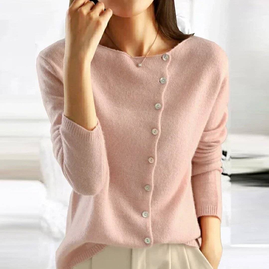 Julia | Pull Élégant Boutonné