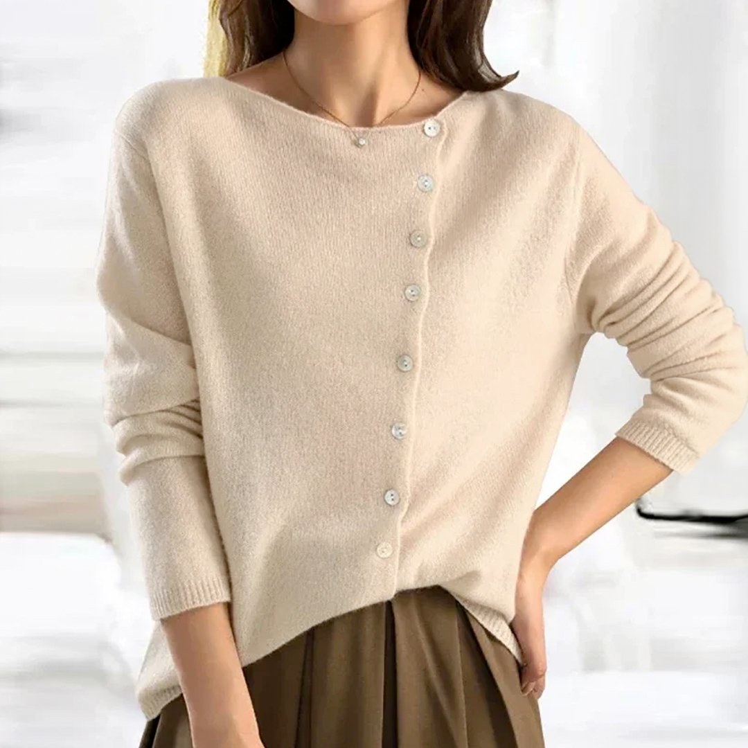 Julia | Pull Élégant Boutonné