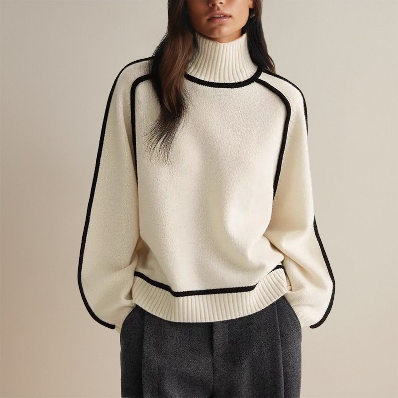 Lisanne | Pull à Col Roulé Élégant et Confortable