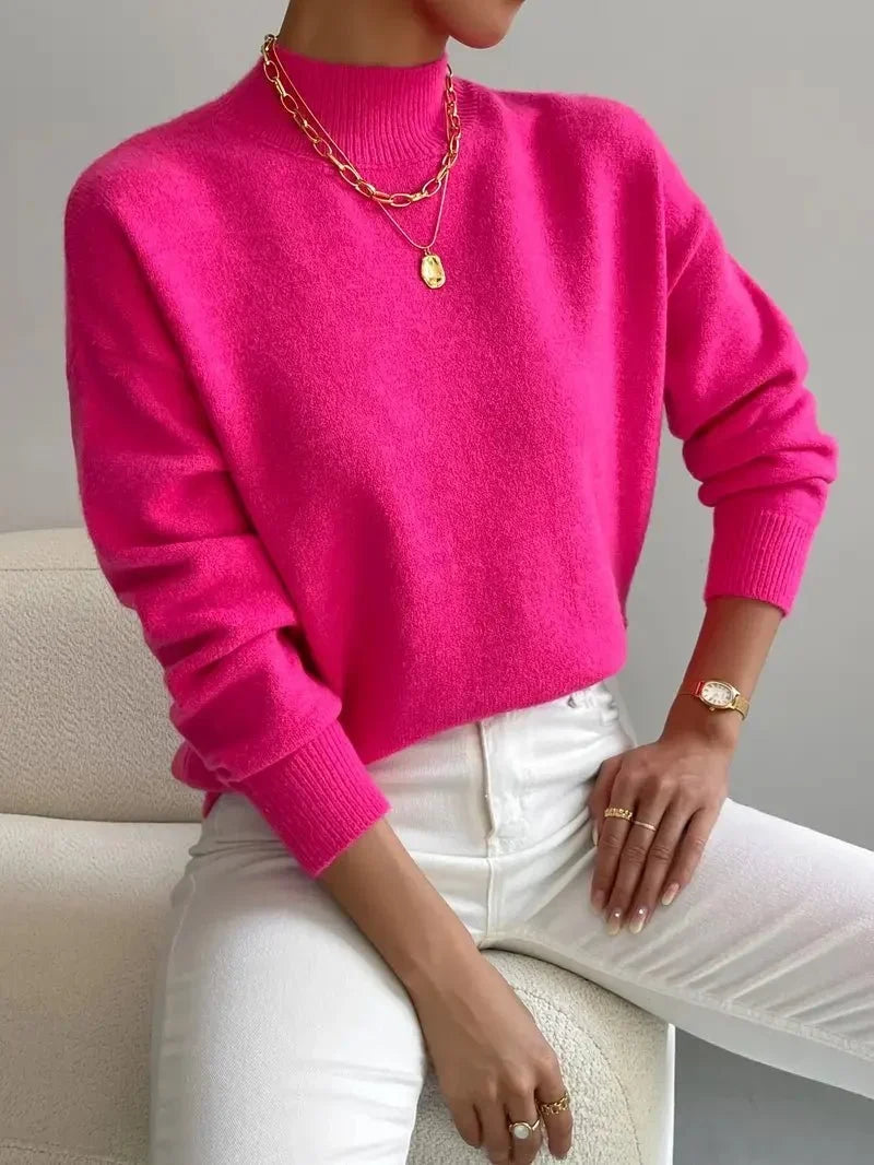 Maria | Pull Élégant à Col Roulé