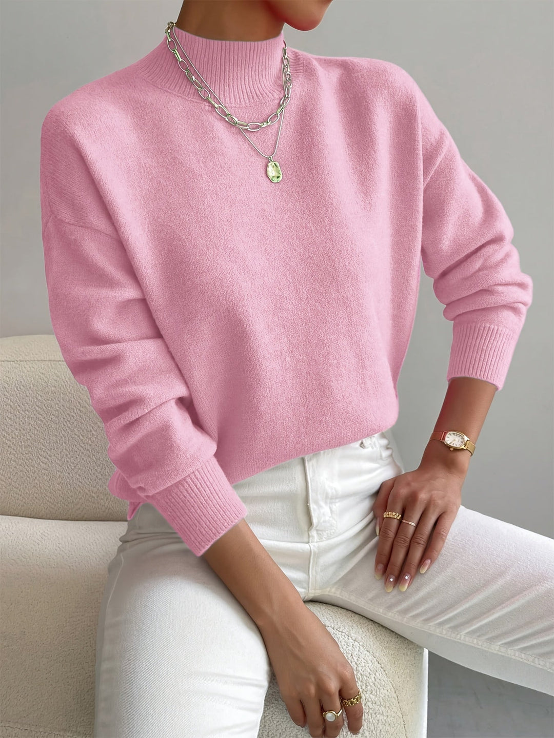 Pull Col Montant Doux Christine