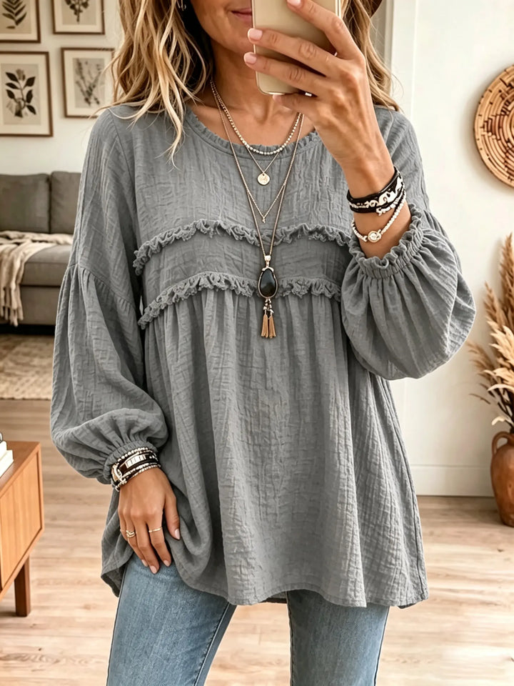 Capucine | Blouse Tunique Babydoll à Volants