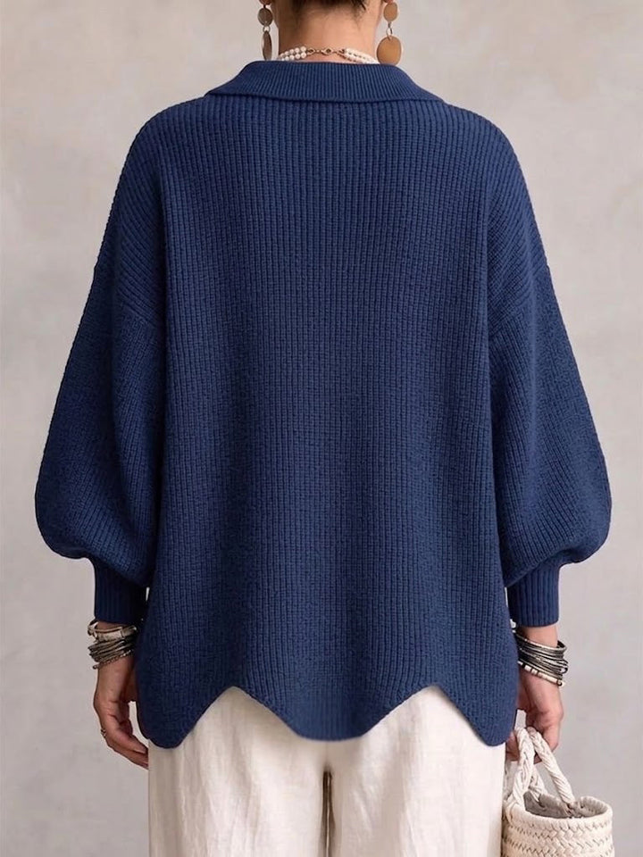 Karina | Cardigan Oversize à Col et Boutons
