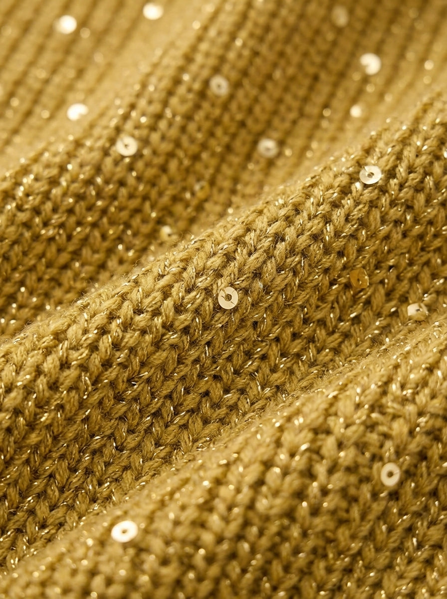 Elvinia | Cardigan Oversize à Col et Grands Boutons Métalliques
