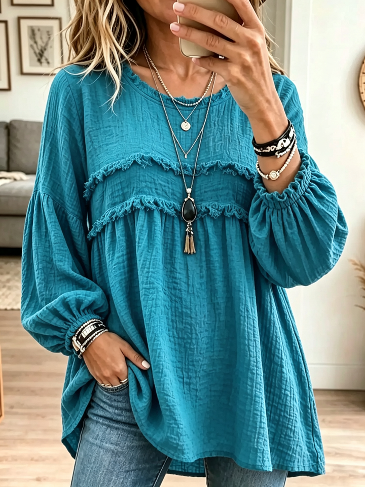 Capucine | Blouse Tunique Babydoll à Volants
