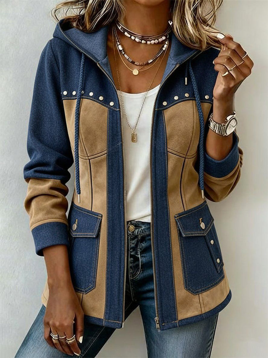 MAISON ÉLISE | Veste à Capuche Bi-Matière Véronique