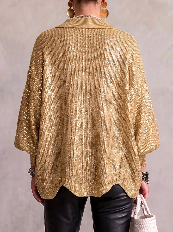 Karina | Cardigan Oversize à Col et Boutons