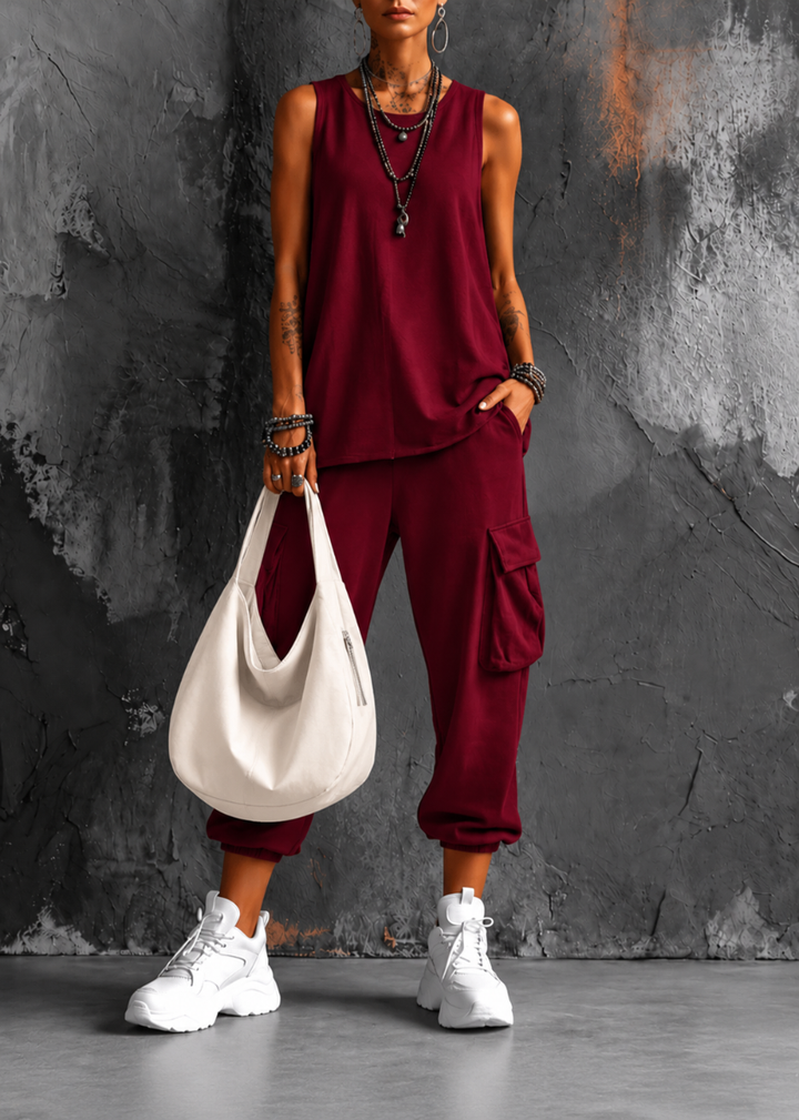 Maëlle | Ensemble décontracté au style urbain + Sac OFFERT