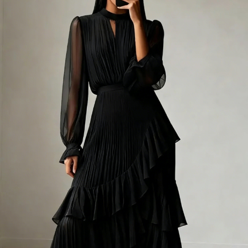 Dianna | Robe Midi Plissée
