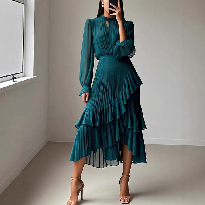 Dianna | Robe Midi Plissée