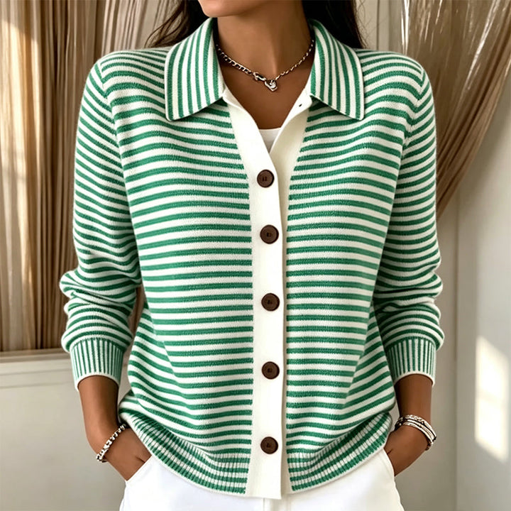 Wren | Cardigan Rayé en Maille