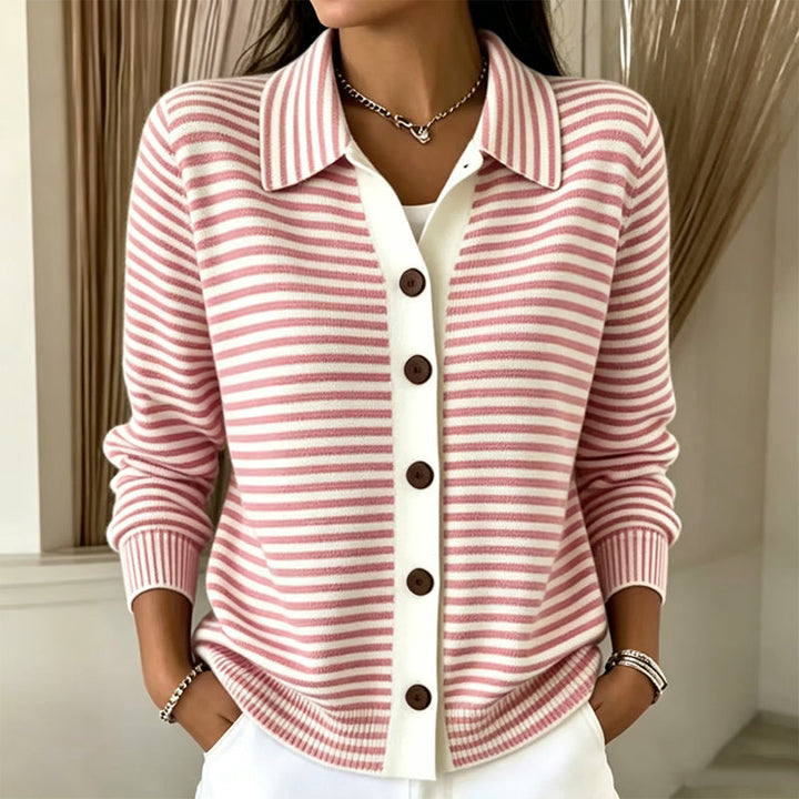 Wren | Cardigan Rayé en Maille